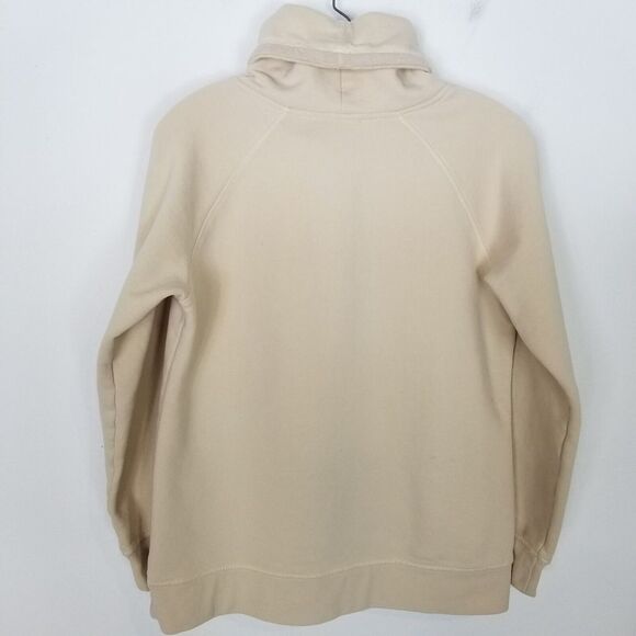 Burton Women's Indie Trip Crush Neck Sweatshirt Sz M Beige Pullover Ski Outdoor - Picture 4 of 9